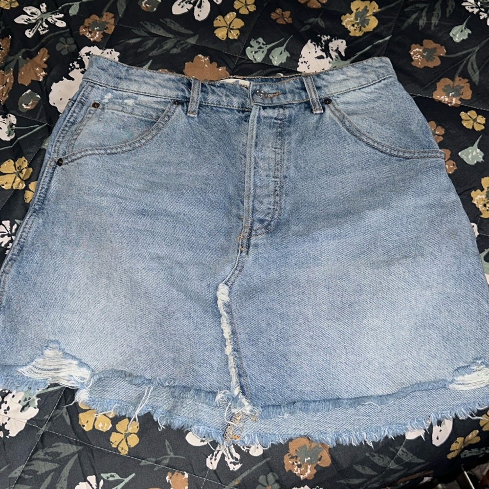 Free people denim skirt size 31